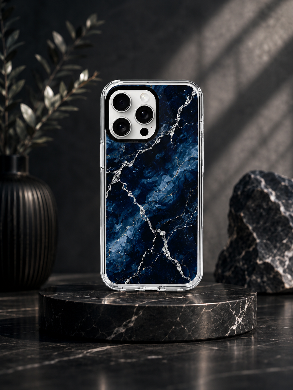 Midnight Blue Iphone Clear Case