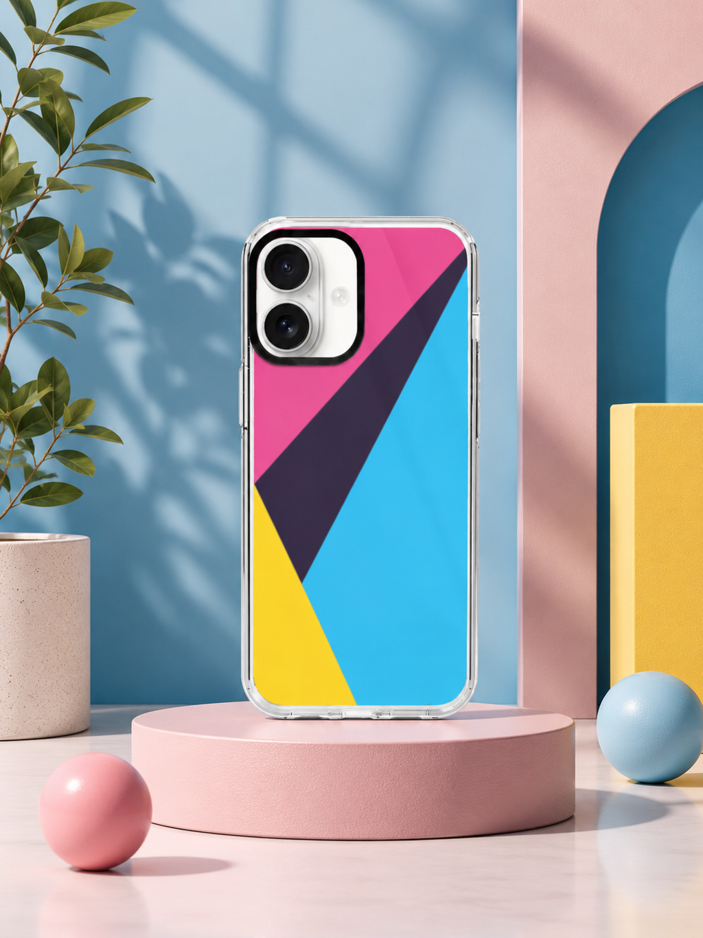 Neon Spectrum Iphone Clear Case